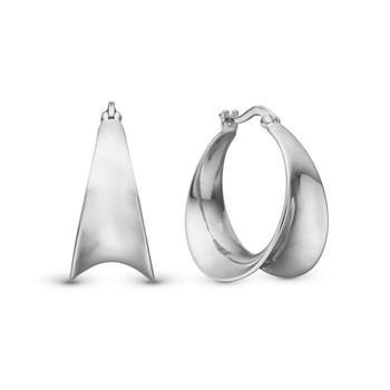 Christina Creol Ellipse creoler – sølv