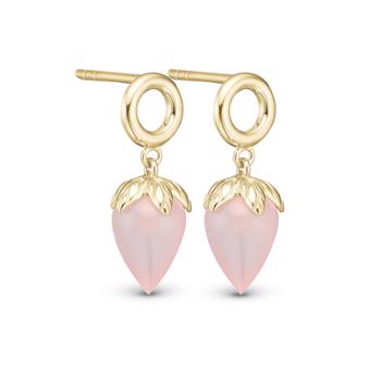 Christina Colorful Pink øreringe – forgyldt sølv