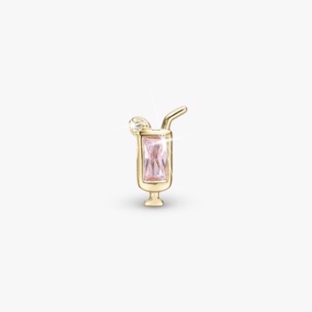 Christina Pink Drink Single ørestik (single) – forgyldt sølv