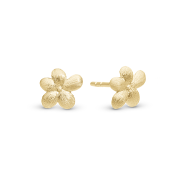Christina Graceful Flowers Stud ørestikker – forgyldt sølv