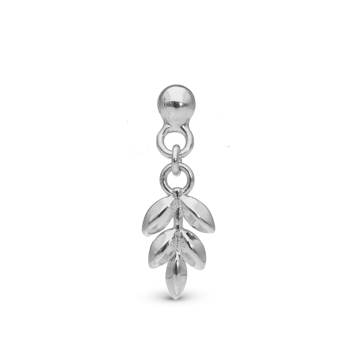 Christina Dangling Oak Leaf Single ørestik (single) – sølv