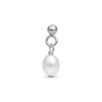 Christina Dangling Pearl Single ørestik (single) – sølv