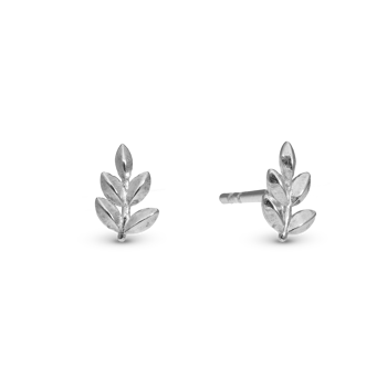 Christina Oak Leaf ørestikker – sølv