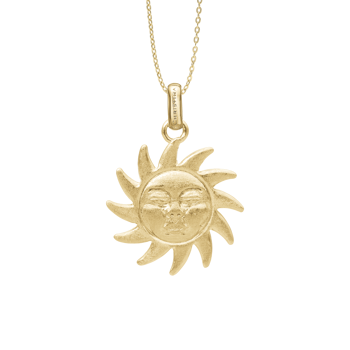 Christina Glowing Sun vedhæng – forgyldt sølv