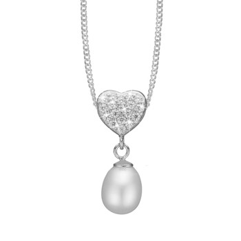 Christina Sparkling Heart vedhæng – sølv