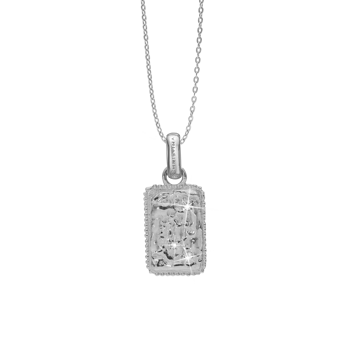 Christina Antique Square vedhæng – sølv