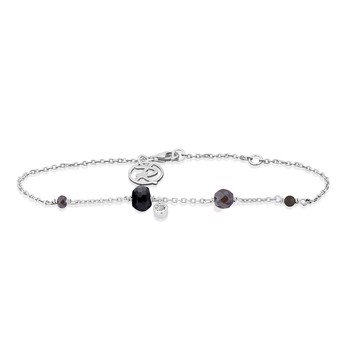 Rabinovich Minetta armbånd i sterling sølv med onyx, hæmatit og zirkonia