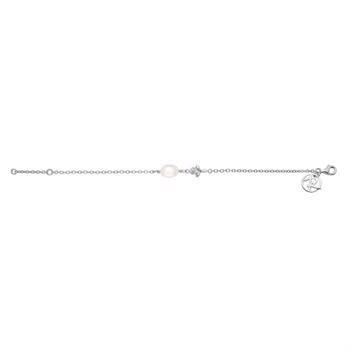 Rabinovich Rain Drop armbånd i sterling sølv med ferskvandsperle og zirkonia