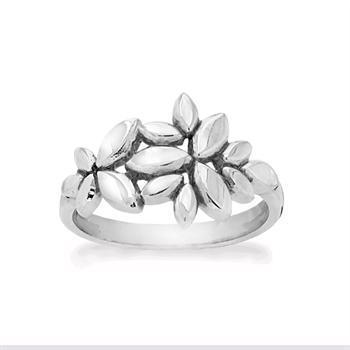 Rabinovich Kaleidoscope fingerring i sterling sølv med bladmotiv