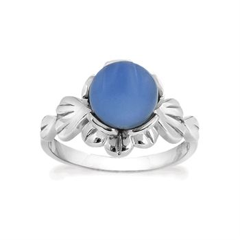 Rabinovich Crown Imperial sterling sølv fingerring med Calcedon