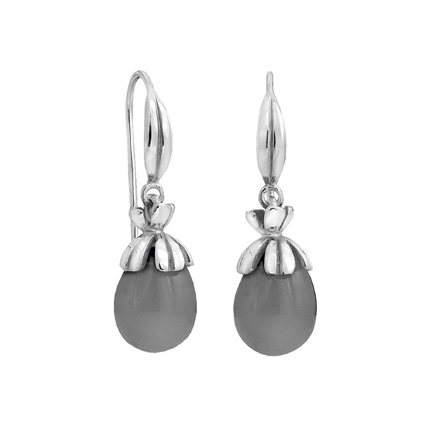 Rabinovich Crown Imperial sterling sølv øreringe med Månesten