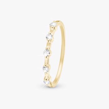 Christina Simple Life Style ring – forgyldt sølv