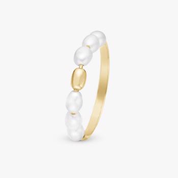 Christina Magical Pearls ring – forgyldt sølv