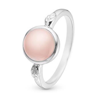 Køb model 3.25.A-55, Ring med ægte pink chalcedon 925 sterling sølv  her hos Houmann.dk