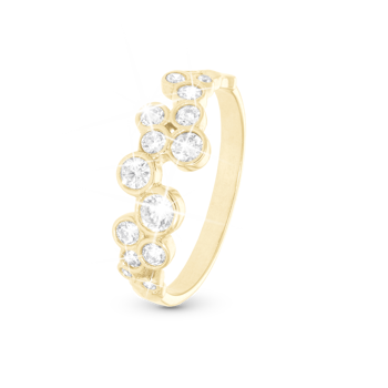 Christina Bubbles ring – forgyldt sølv