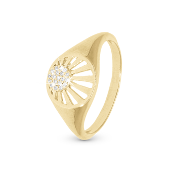 Christina Ocean Sunset ring – forgyldt sølv