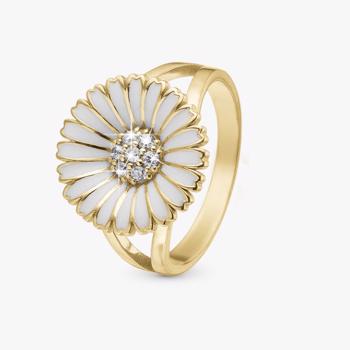 Christina Marguerite CZ ring – forgyldt sølv