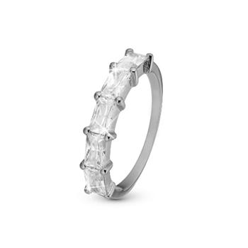Christina White Baguette ring – sølv