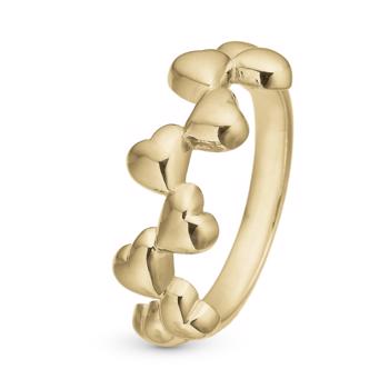 Christina My Love ring – forgyldt sølv