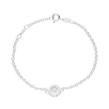 Armbånd med marguerit i sterling sølv, 9 mm – Lund Copenhagen