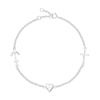 Armbånd i rhodineret sterling sølv – Lund Copenhagen