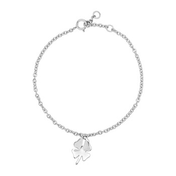 Armbånd med kløver i sterling sølv, 16 cm – Lund Copenhagen