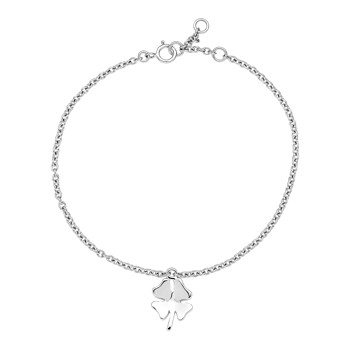 Armbånd med kløver i sterling sølv, 19 cm – Lund Copenhagen