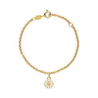 Armbånd med marguerit i forgyldt sterling sølv, 16 cm – Lund Copenhagen