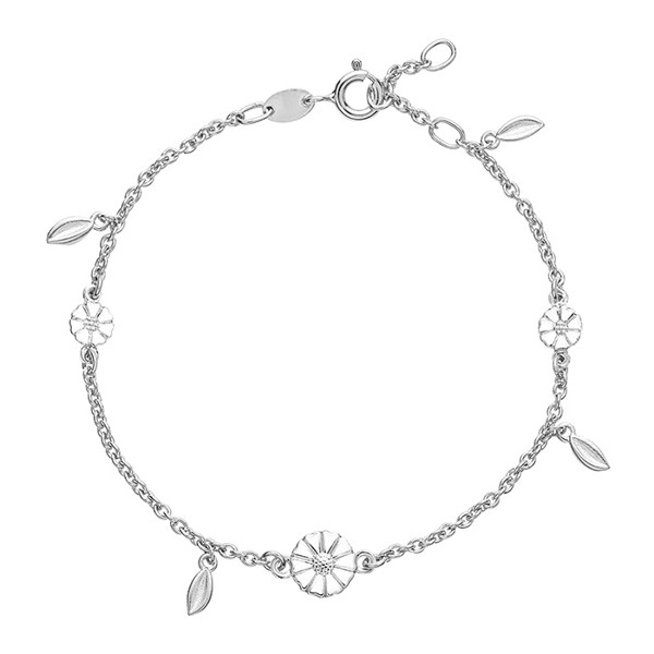 Armbånd med marguerit i sterling sølv – Lund Copenhagen
