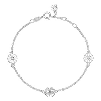 Armbånd med marguerit i sterling sølv – Lund Copenhagen