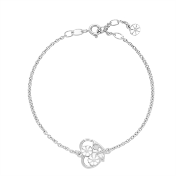 Armbånd med marguerit i sterling sølv, 19 cm – Lund Copenhagen