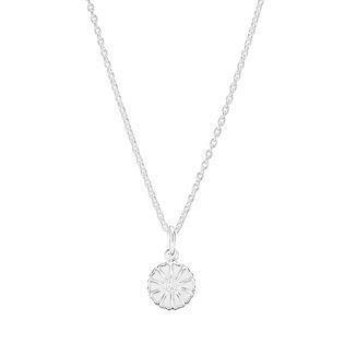 Collier med marguerit i sterling sølv, 45 cm – Lund Copenhagen