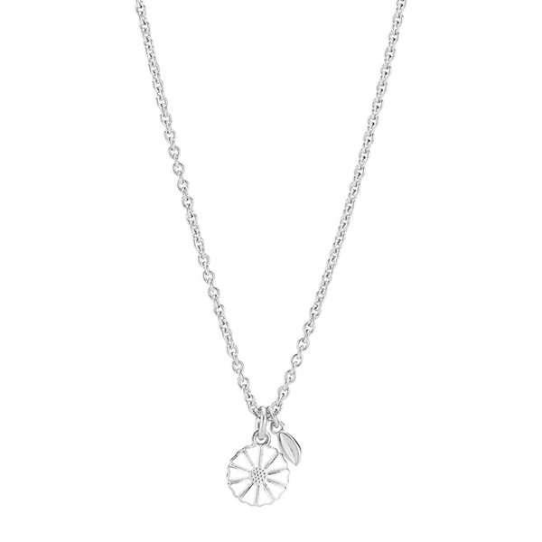 Collier med marguerit i sterling sølv – Lund Copenhagen