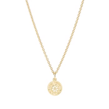 Model 9025099-M, 24 Karat Forgyldning m. hvid emalje hos Houmann.dk