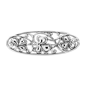Broche i oxideret sterling sølv – Lund Copenhagen