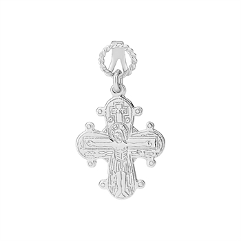 Vedhæng dagmarkors 18x16mm sterling sølv