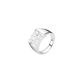 Ring i sterling sølv, 13x11 mm – Lund Copenhagen