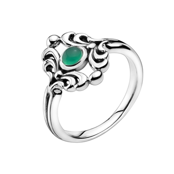 Ring i oxideret sterling sølv – Lund Copenhagen