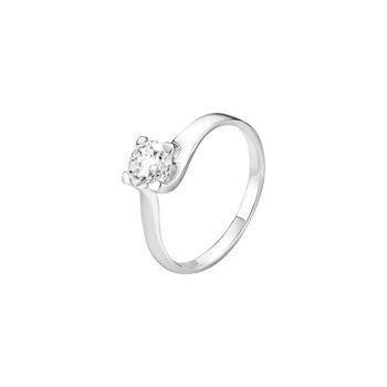Ring i sterling sølv med zirkonia – Lund Copenhagen