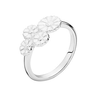 Ring med marguerit i sterling sølv – Lund Copenhagen