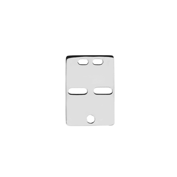 Vedhæng i sterling sølv, 32x22 mm – Lund Copenhagen