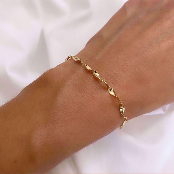 Model 9249/08, Armbånd i 8 karat guld fra Guld & Sølv Design 16 + 3i 8 karat guld