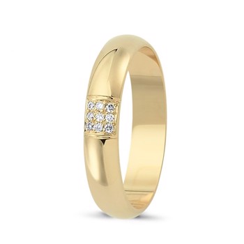 Nuran vielsesring i guld – A4119-14G-Dame