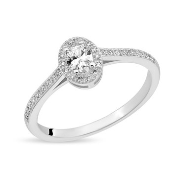 Nuran ring i 14 karat hvidguld med 0,41 ct diamanter – A3052-041-14HG