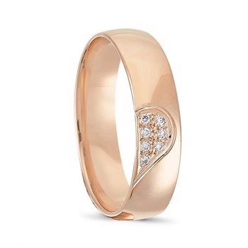 Nuran vielsesring i rødguld – A4076-14R-Dame