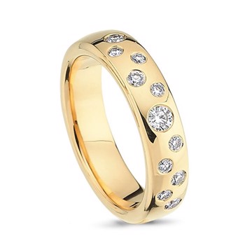 Nuran vielsesring i guld – A4111-14G-Dame