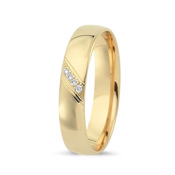 Nuran vielsesring i guld – A4116-14G-Dame