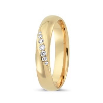 Nuran vielsesring i guld – A4120-14G-Dame