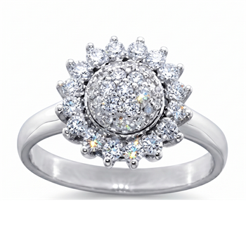 Jacqueline ring med 0,68 ct brillant i 18 kt hvidguld