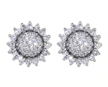 Margherita øreringe med 1,33 ct brillant i 18 kt hvidguld